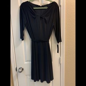 NWT Tahari Black A-Line Dress